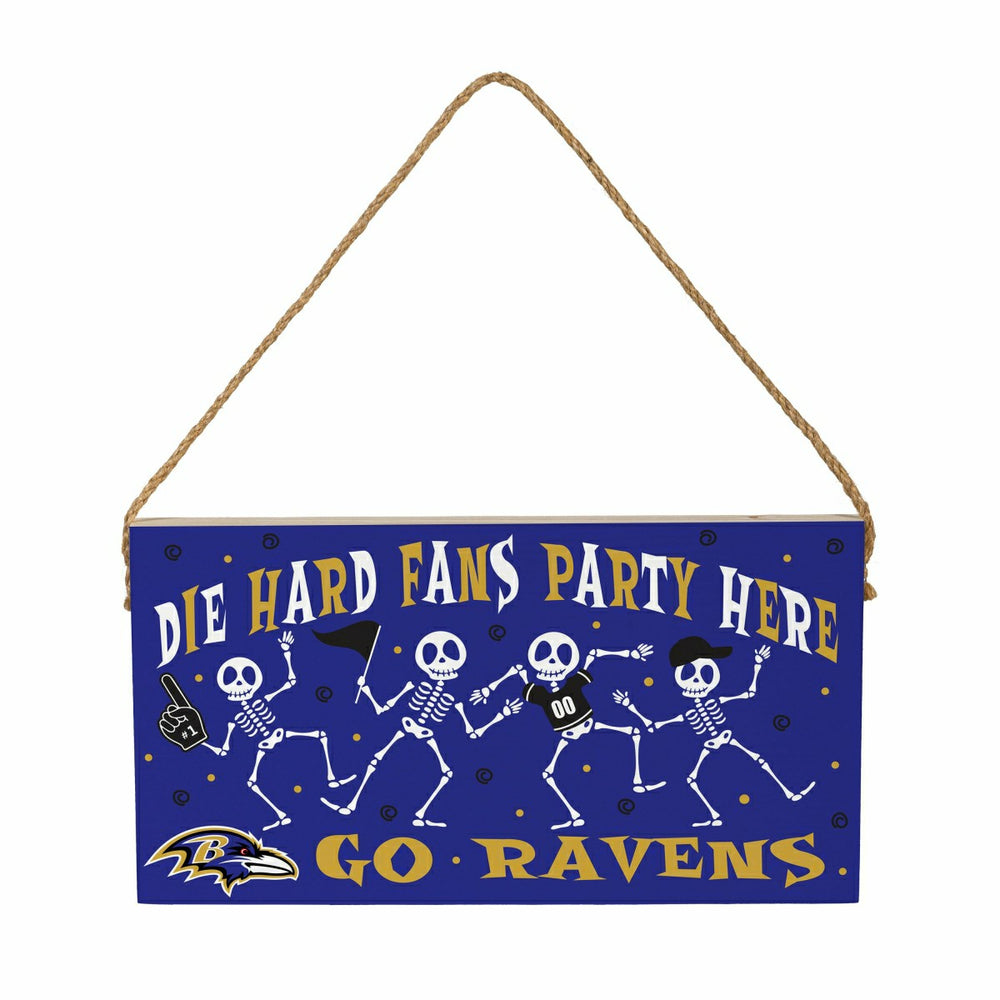 Baltimore Ravens Halloween Wood Wall Sign, 6x11, NFL, Home