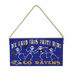 Baltimore Ravens Halloween Wood Wall Sign, 6x11, NFL, Home