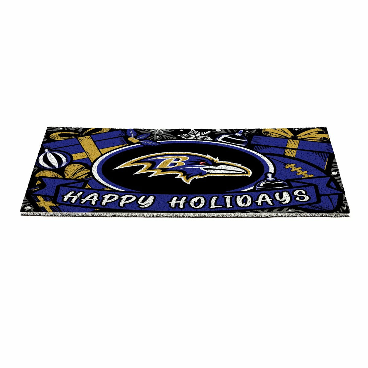 Baltimore Ravens Holiday PVC Mat, 28"x16", NFL