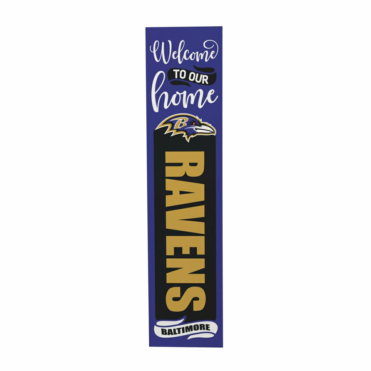 47" Double Sided Leaner, Baltimore Ravens, Halloween, NFL, Home