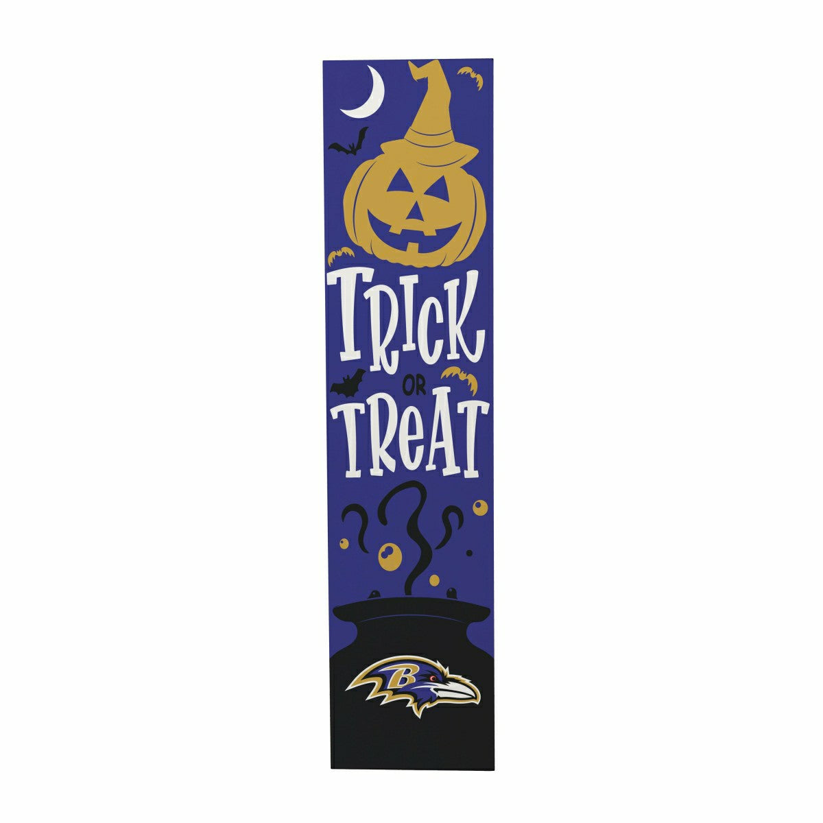 47" Double Sided Leaner, Baltimore Ravens, Halloween, NFL, Home