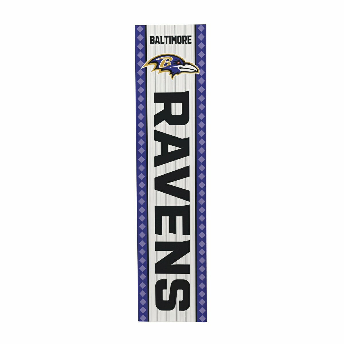 47" Double Sided Leaner, Baltimore Ravens, Christmas, NFL, Home