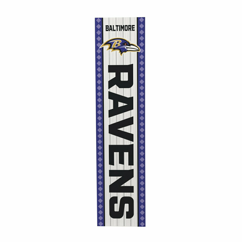47" Double Sided Leaner, Baltimore Ravens, Christmas, NFL, Home