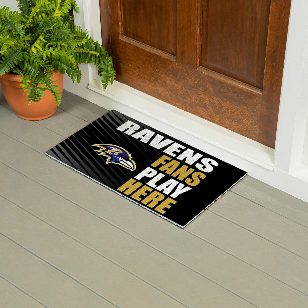 Baltimore Ravens Fan Mat, 28"x16", NFL