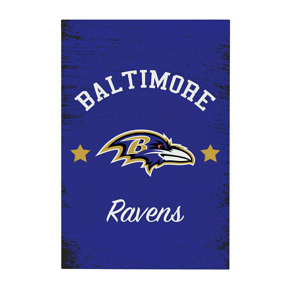 Baltimore Ravens Wood Wall Sign, 16x24, NFL, Home
