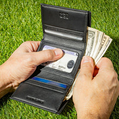 Baltimore Ravens Black Tri-Fold Embroidered Wallet w/ RFID Blocking, NFL, Home