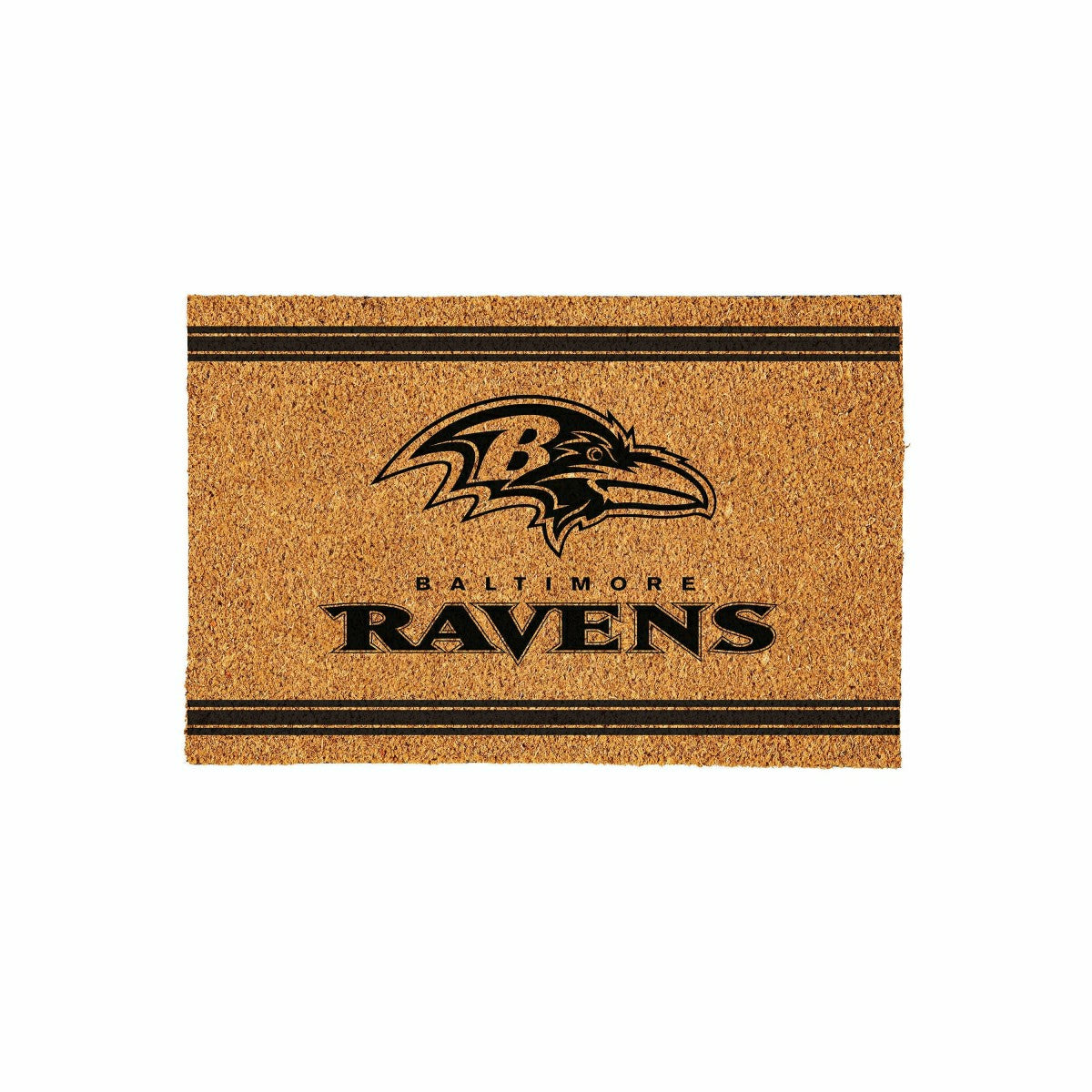 Baltimore Ravens Large One Color Coir Mat, 36"x24", NFL