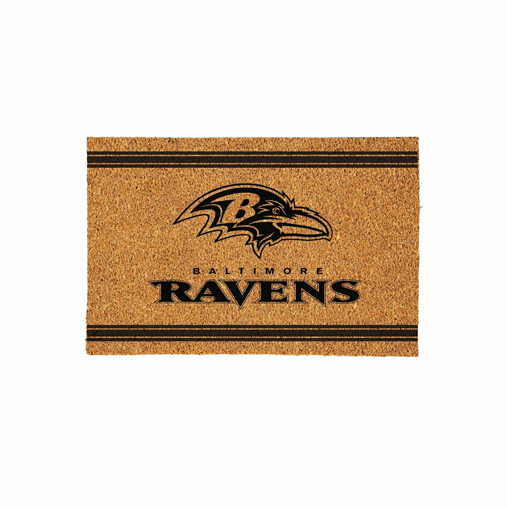 Baltimore Ravens Large One Color Coir Mat, 36"x24", NFL