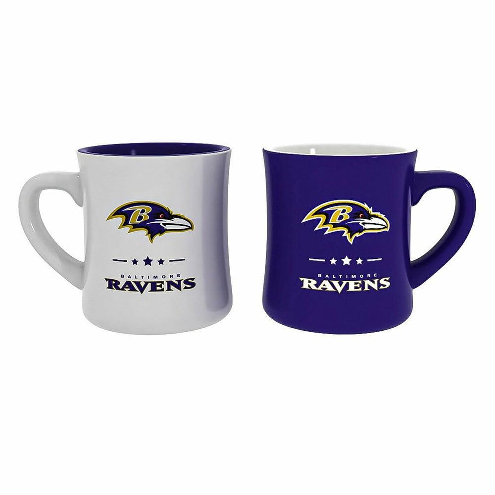 Baltimore Ravens 10oz Ceramic Cup Set, 2pc, NFL