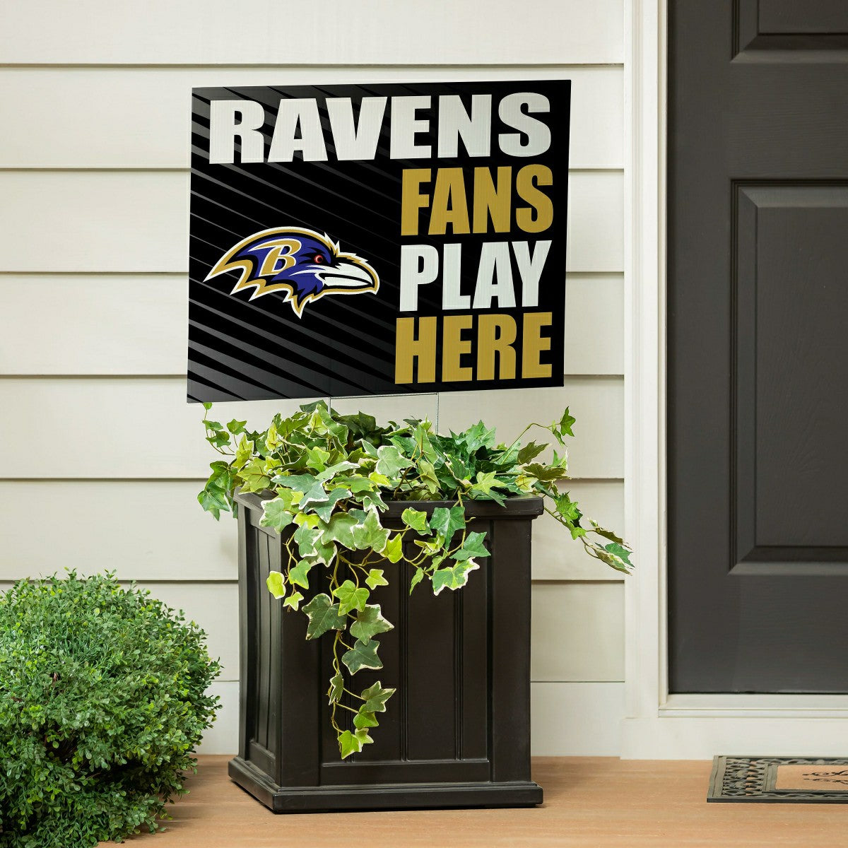 Baltimore Ravens Coroplast Yard Sign "Fans Play Here", NFL, Home