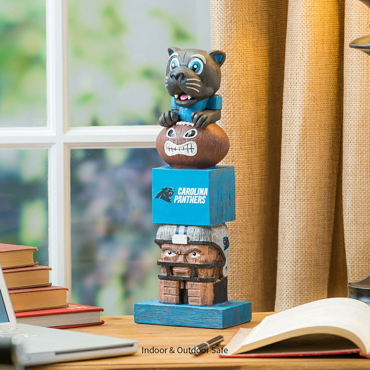 Carolina Panthers Tiki Team Totem Garden Statue, NFL, Home