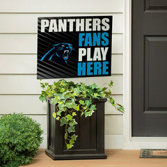 Carolina Panthers Coroplast Yard Sign "Fans Play Here", NFL, Home