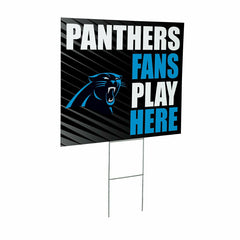 Carolina Panthers Coroplast Yard Sign "Fans Play Here", NFL, Home