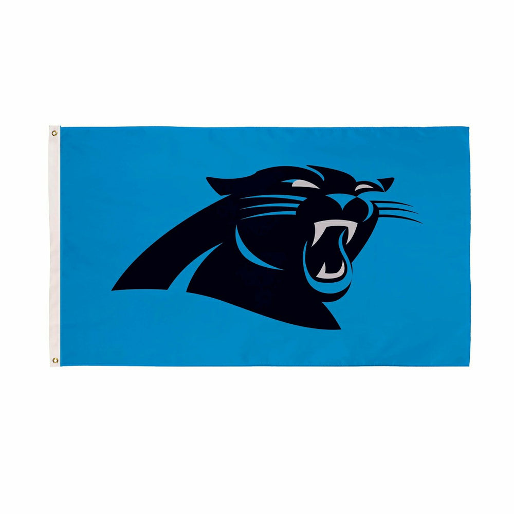 Carolina Panthers Single Sided Flag w/ 2 Grommets, 3'x5', NFL, Home