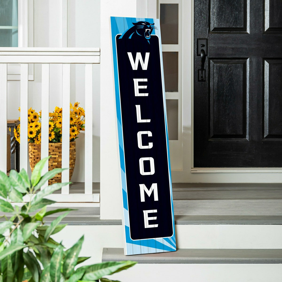 Carolina Panthers Summer Seasonal Single Sided Large Leaner, 46", NFL, Home