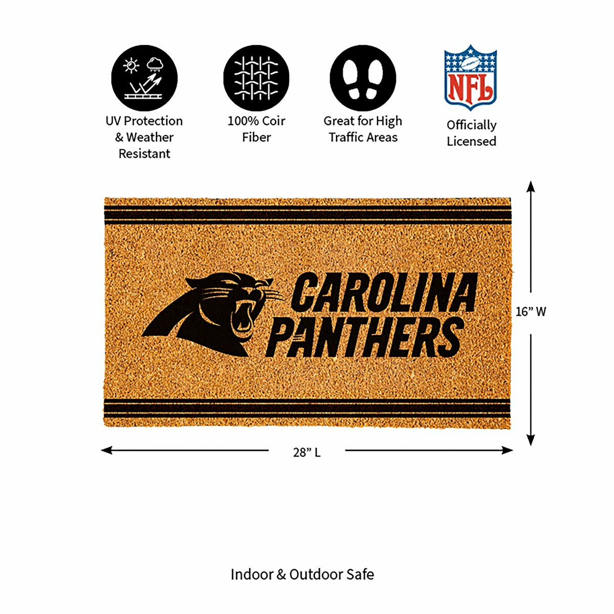 Carolina Panthers, Coir Mat 1C, NFL
