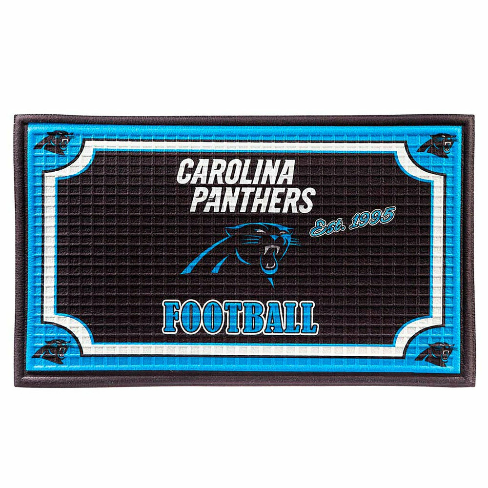 Indoor/Outdoor NFL Team Pride Embossed Doormat, Carolina Panthers, NFL