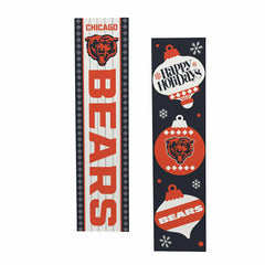 Chicago Bears 47" Double Sided Leaner, Christmas, NFL, Home