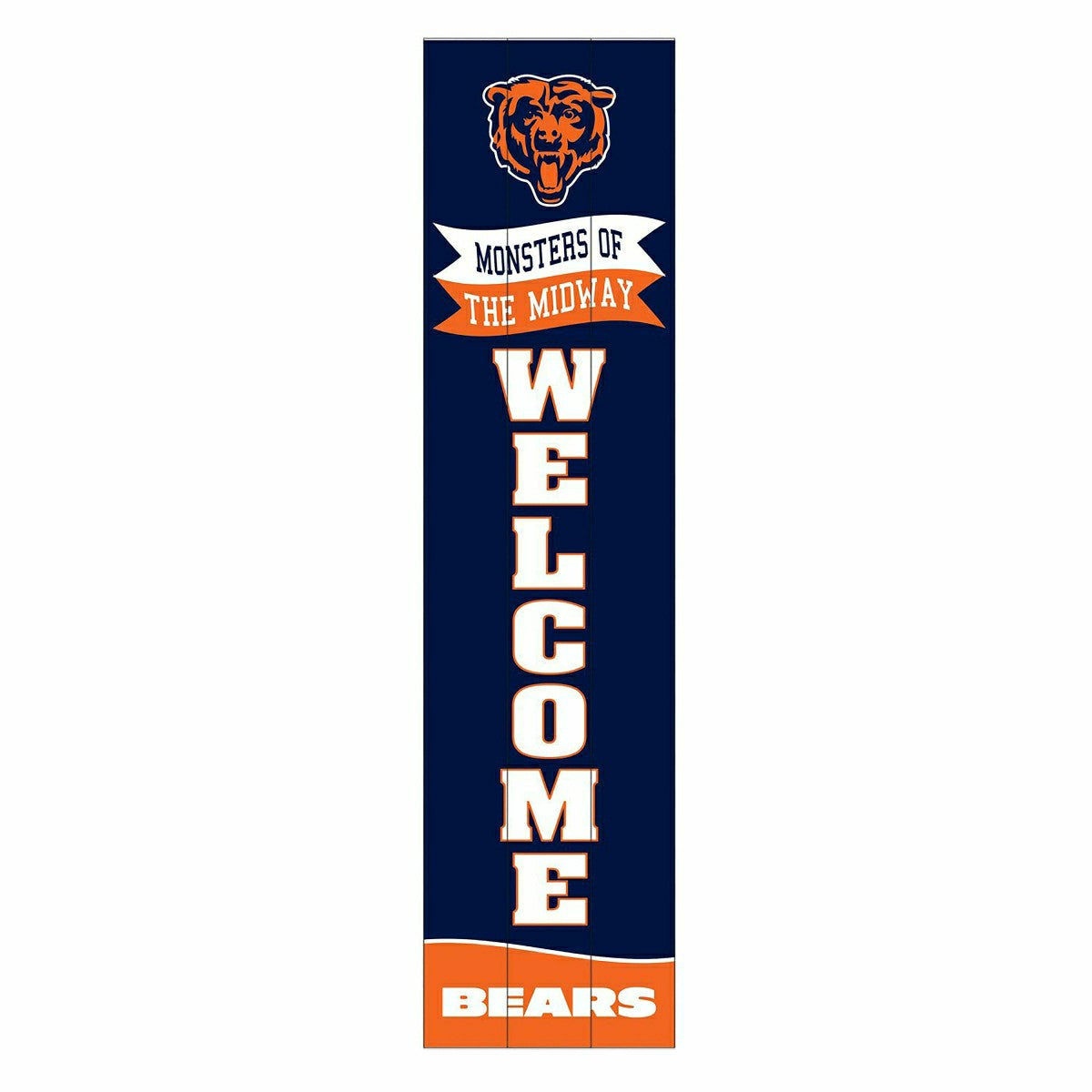Chicago Bears Large Single Sided Leaner, 46", NFL, Home
