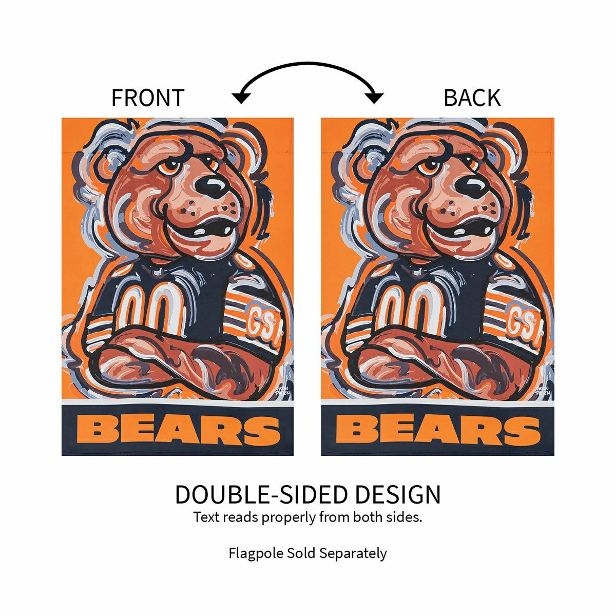 Chicago Bears, Suede GDN Justin Patten, NFL, Home