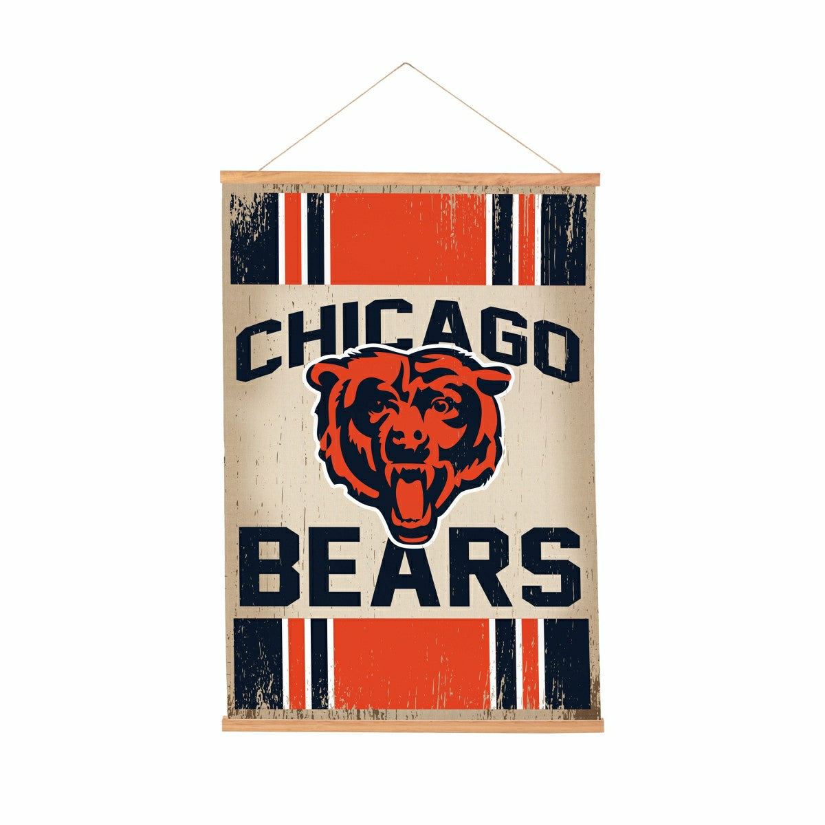 Chicago Bears, Canvas Wall Tapestry, Medium, 36x24, NFL, Home