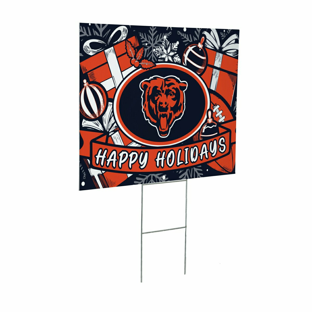 Chicago Bears Yard Sign, Holiday, NFL, Home