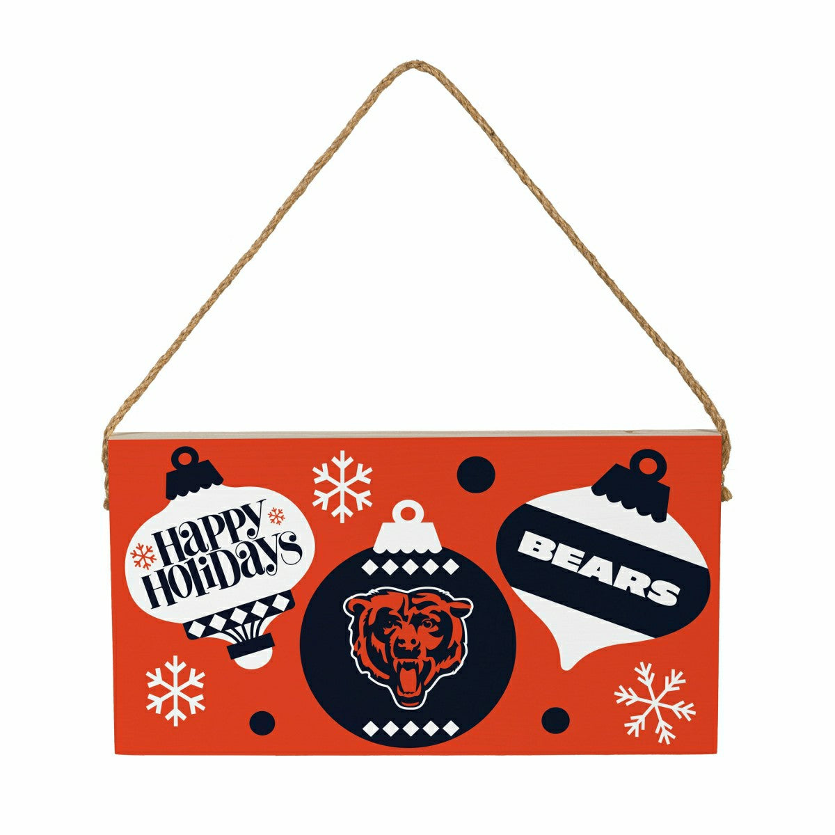 Chicago Bears Holiday Wood Wall Sign, 6x11, NFL, Home