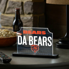 Chicago Bears NFL Football Rectangle Desklite LED Decor, NFL, Home