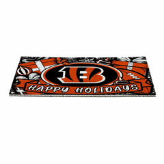 Cincinnati Bengals Holiday PVC Mat, 28"x16", NFL