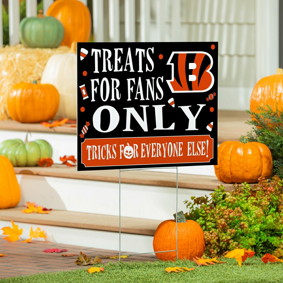Cincinnati Bengals Yard Sign, Halloween Treats for Fans, NFL, Home