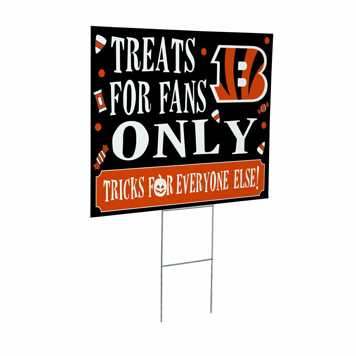 Cincinnati Bengals Yard Sign, Halloween Treats for Fans, NFL, Home