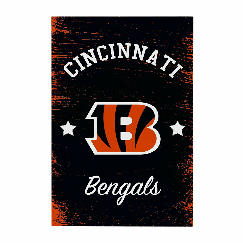 Cincinnati Bengals Wood Wall Sign, 16x24, NFL, Home