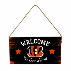 Cincinnati Bengals Wood Wall Sign, 6x11, NFL, Home