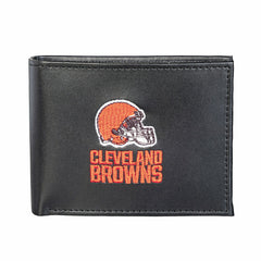 Cleveland Browns Black Bi-Fold Embroidered Wallet w/ RFID Blocking, NFL, Home
