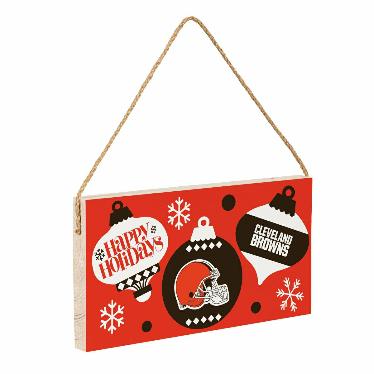 Cleveland Browns Holiday Wood Wall Sign, 6x11, NFL, Home