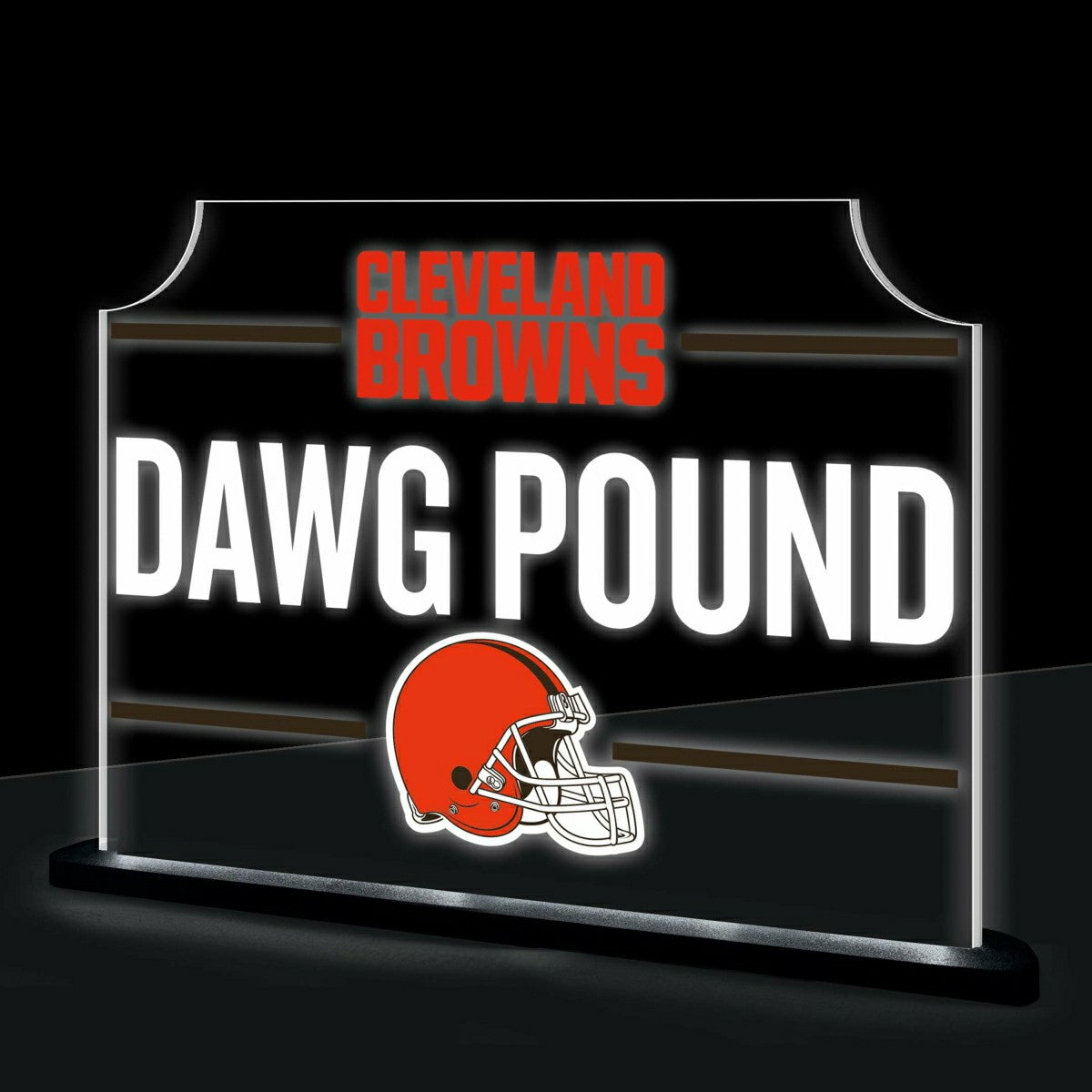 Cleveland Browns NFL Football Rectangle Desklite LED Decor, NFL, Home