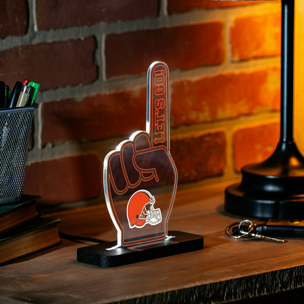 Cleveland Browns NFL Football Foam Finger Desklite LED Decor, NFL, Home