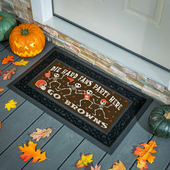 Cleveland Browns Flocked Coir Halloween Sassafras Switch Mat, 22"x10", NFL