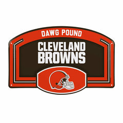 Cleveland Browns USA Embossed Steel Wall Sign, 11" x 17", NFL, Home
