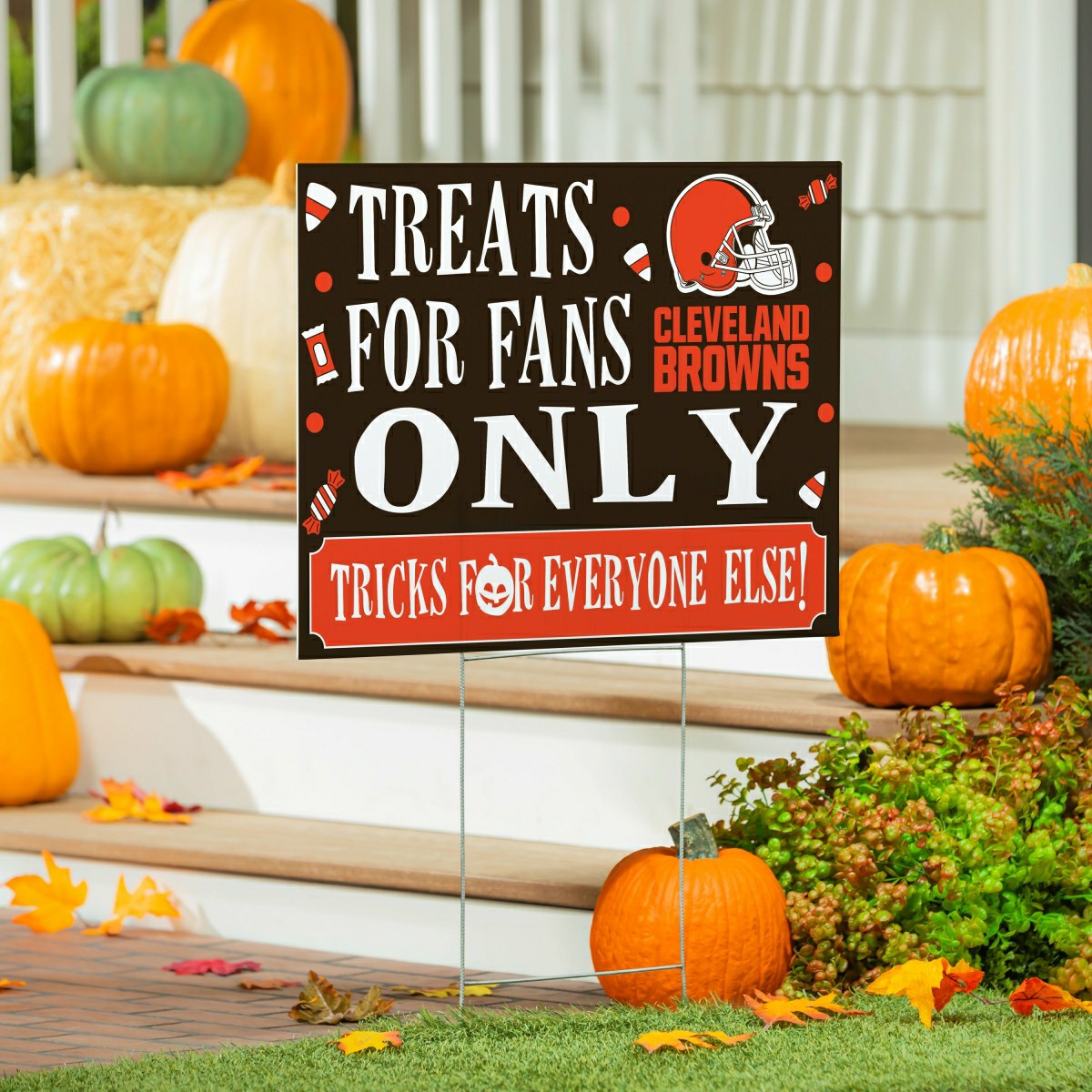 Cleveland Browns Yard Sign, Halloween Treats for Fans, NFL, Home