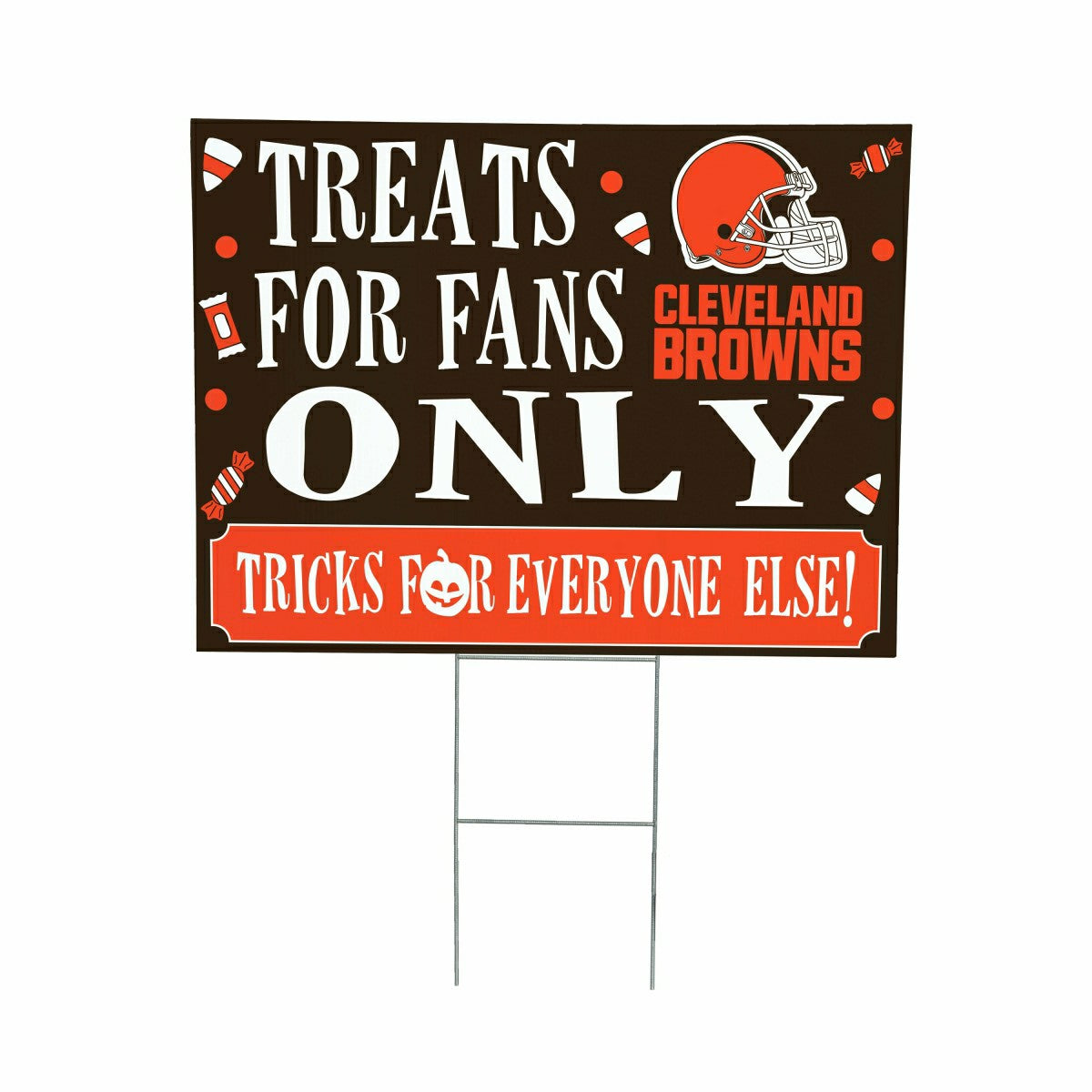 Cleveland Browns Yard Sign, Halloween Treats for Fans, NFL, Home