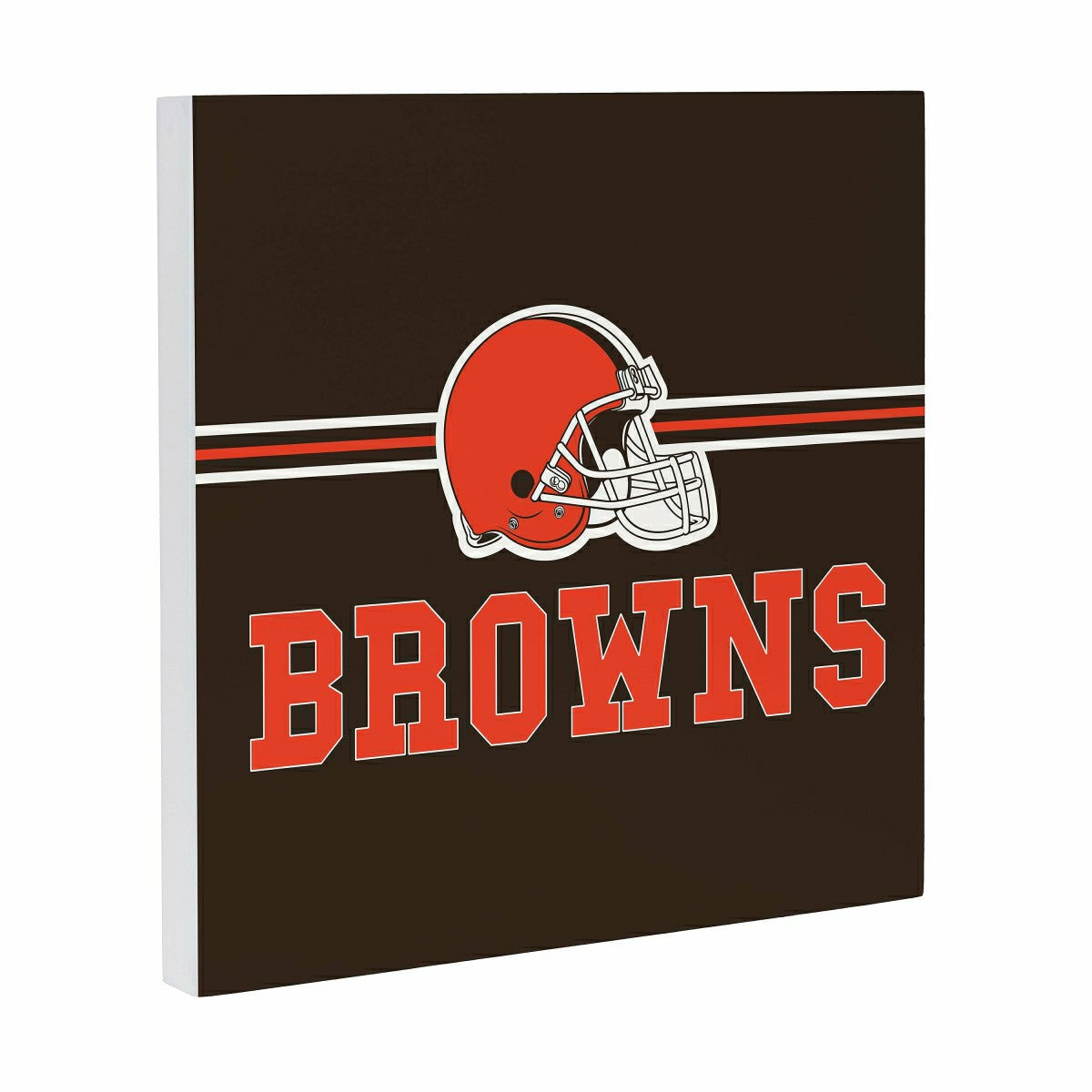 Cleveland Browns Wood Wall Sign, 12x12, NFL, Home