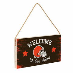 Cleveland Browns Wood Wall Sign, 6x11, NFL, Home