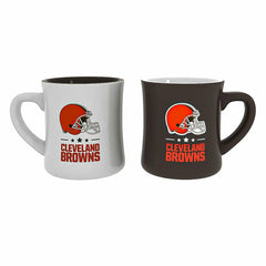 Cleveland Browns 10oz Ceramic Cup Set, 2pc, NFL