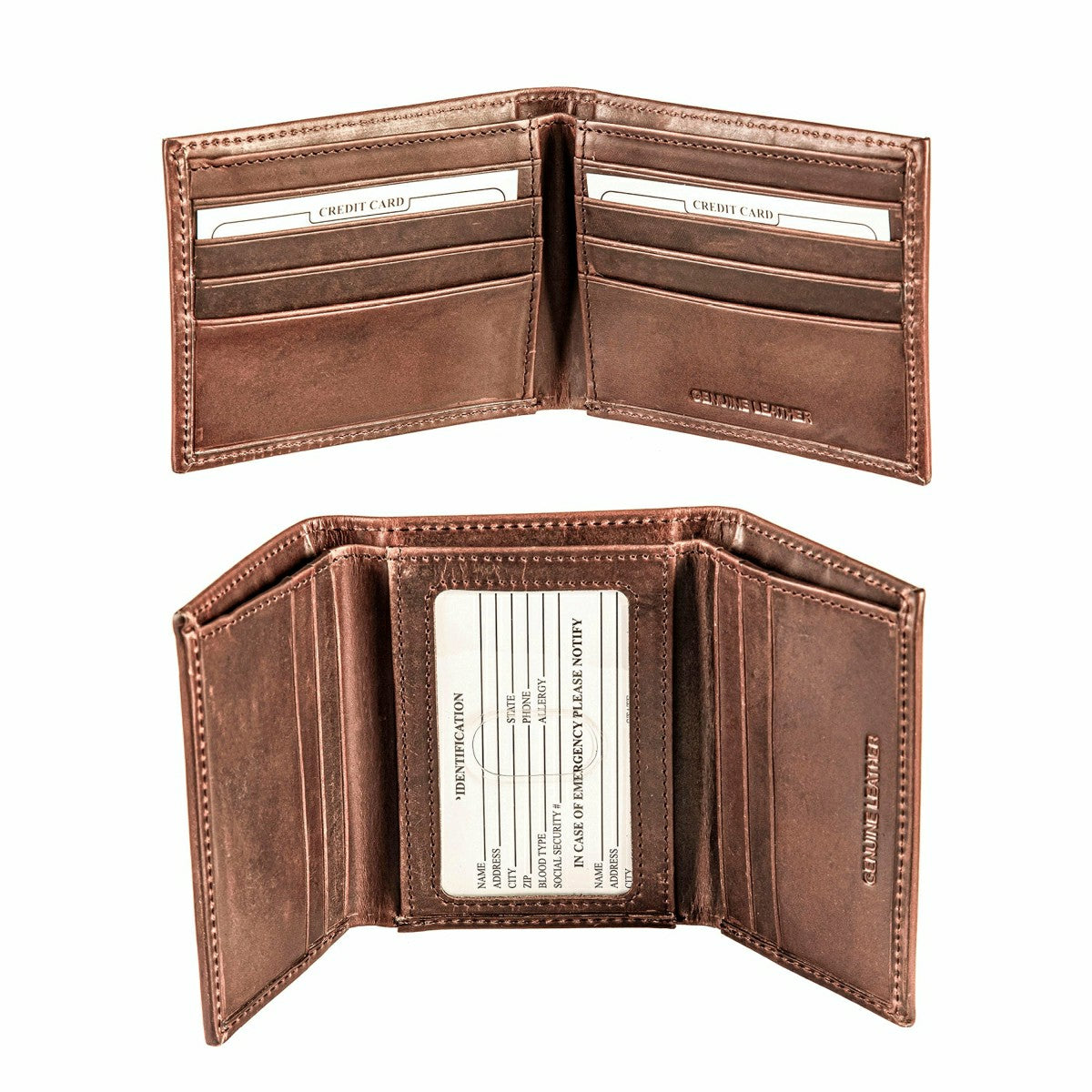 Cleveland Browns, Bi-Fold and Tri-Fold Wallet Gift Set, Brown, NFL, Home