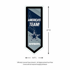 LED Wall Decor, Pennant, Dallas Cowboys, NFL, Home