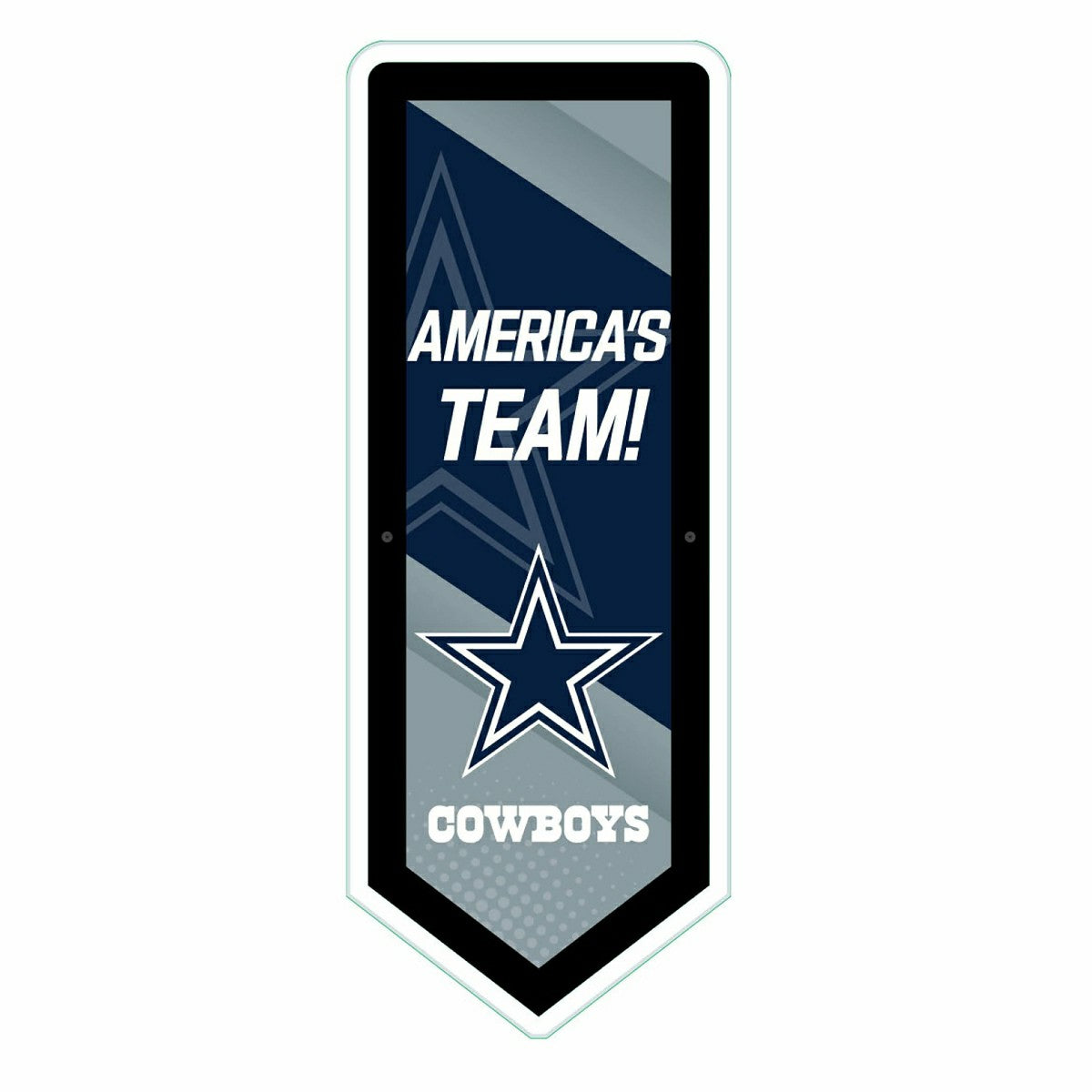 LED Wall Decor, Pennant, Dallas Cowboys, NFL, Home