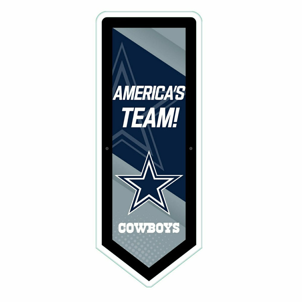 LED Wall Decor, Pennant, Dallas Cowboys, NFL, Home