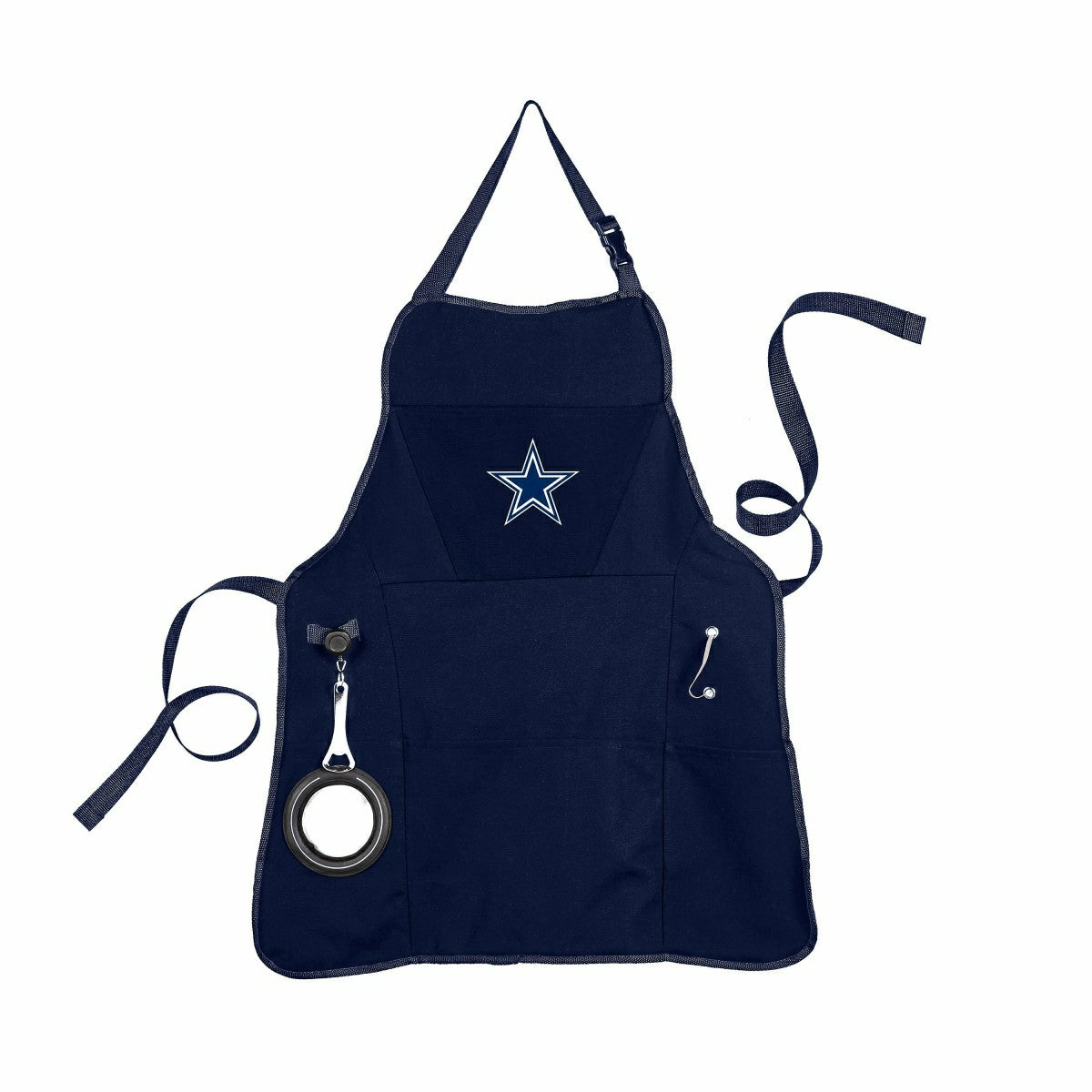 Deluxe Cotton Canvas NFL Team Pride Grilling/Cooking Apron, Dallas Cow, NFL, Home