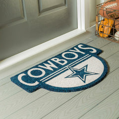 NFL Shaped Coir Door Mat, Cowboys, NFL